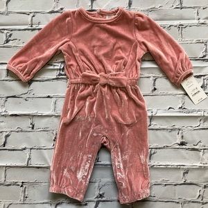 Light Pink Velvet Romper